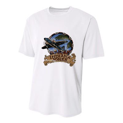 Lucasfilm I.N.D.I.A.N.A J.O.N.E.S Adventure Plane Vintage Youth Performance Sprint T-Shirt