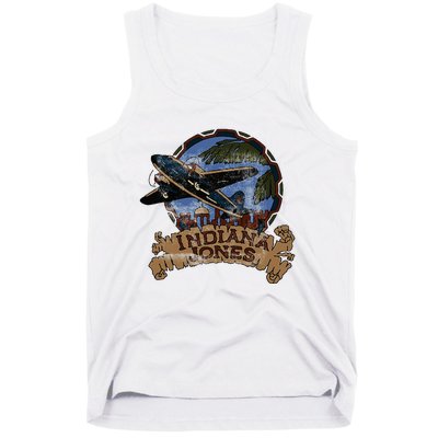 Lucasfilm I.N.D.I.A.N.A J.O.N.E.S Adventure Plane Vintage Tank Top