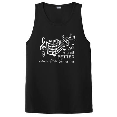 Life Is Just Better When Im Singing Acapella Quartet Gift PosiCharge Competitor Tank