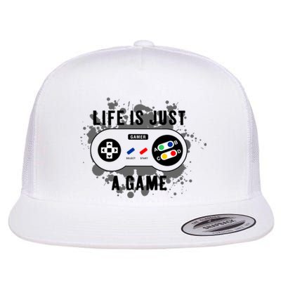 Life Is Just A Game Flat Bill Trucker Hat