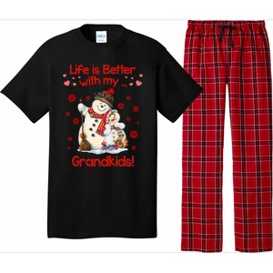 Life Is Just Better When IM With My Grand Snow Gift Cute Gift Pajama Set