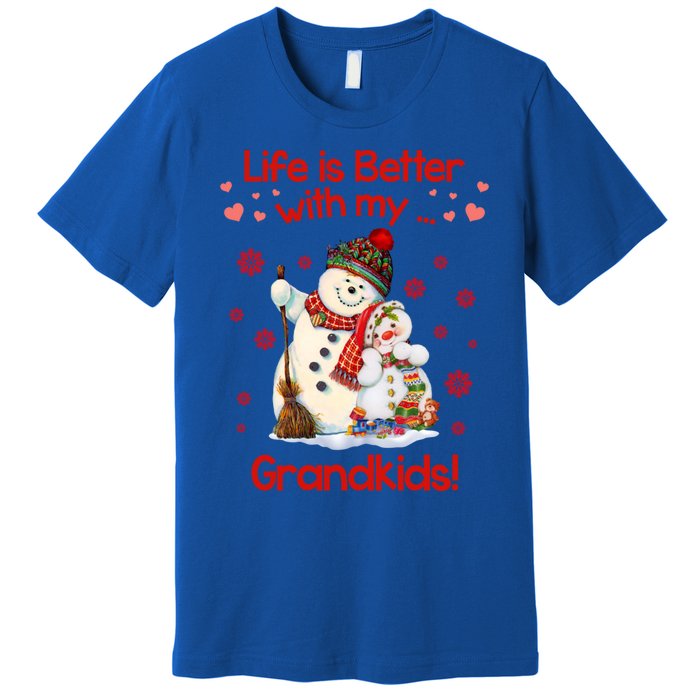 Life Is Just Better When IM With My Grand Snow Gift Cute Gift Premium T-Shirt