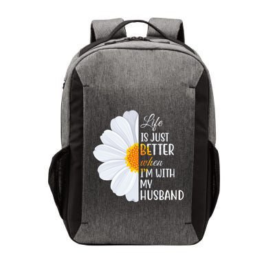 Life Is Just Better When I'm With My Husband Sunflower Vector Backpack