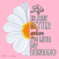 Life Is Just Better When I'm With My Husband Sunflower Cooling Performance Long Sleeve Crew