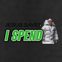 Lucca International Jesus Saves I Spend 7 Panel Mesh Trucker Snapback Hat