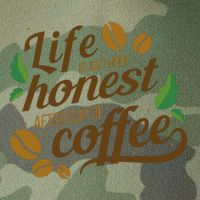 Life Is Just More Honest After Cup Of Coffee Funny Legacy Tie Dye Trucker Hat