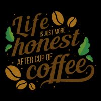Life Is Just More Honest After Cup Of Coffee Funny 16 in Basic Backpack