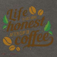 Life Is Just More Honest After Cup Of Coffee Funny Cotton Canvas Backpack
