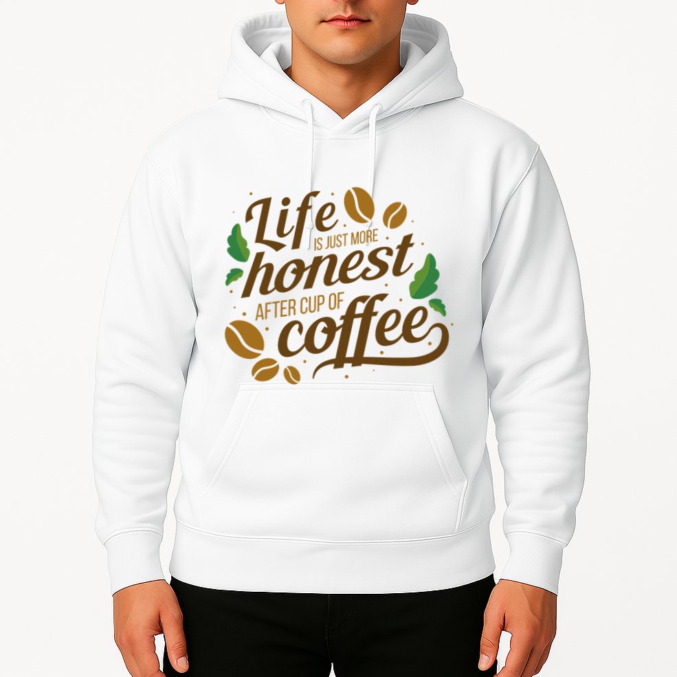 Life Is Just More Honest After Cup Of Coffee Funny Hoodie