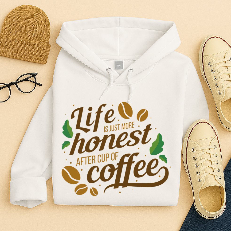 Life Is Just More Honest After Cup Of Coffee Funny Hoodie