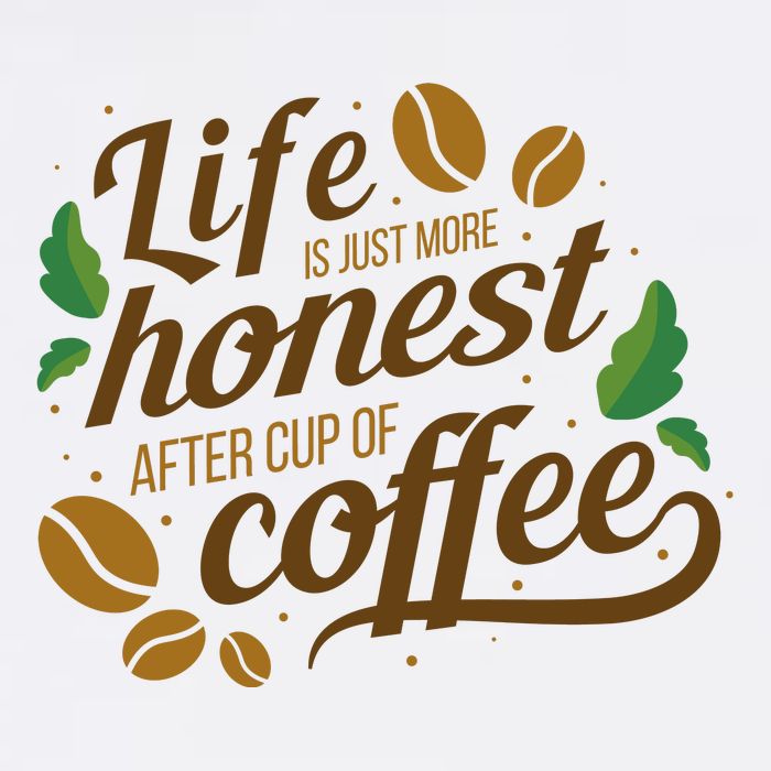 Life Is Just More Honest After Cup Of Coffee Funny Button