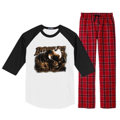 Lucasfilm I.N.D.Ia.N.A J.O.N.E.S Raiders Of The Lost Ark Boulder Run Raglan Sleeve Pajama Set