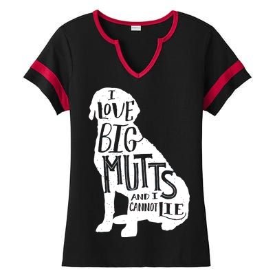 Like Big Mutts and I Cannot Lie Ladies Halftime Notch Neck Tee