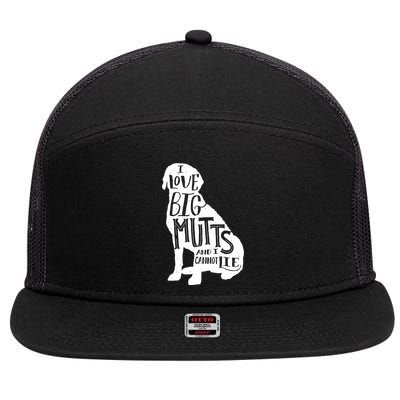 Like Big Mutts and I Cannot Lie 7 Panel Mesh Trucker Snapback Hat