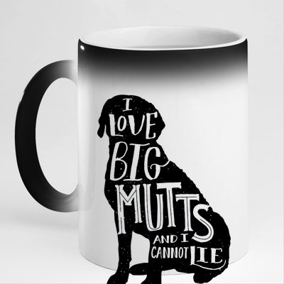 Like Big Mutts and I Cannot Lie 11oz Black Color Changing Mug