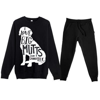 Like Big Mutts and I Cannot Lie Premium Crewneck Sweatsuit Set