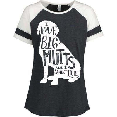 Like Big Mutts and I Cannot Lie Enza Ladies Jersey Colorblock Tee