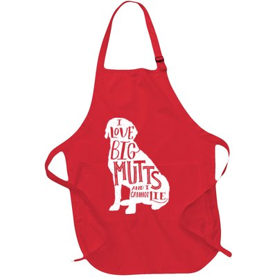 Like Big Mutts and I Cannot Lie Full-Length Apron With Pockets