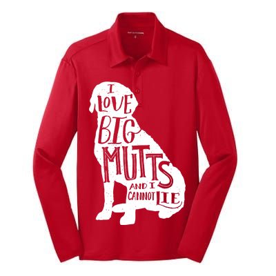 Like Big Mutts and I Cannot Lie Silk Touch Performance Long Sleeve Polo