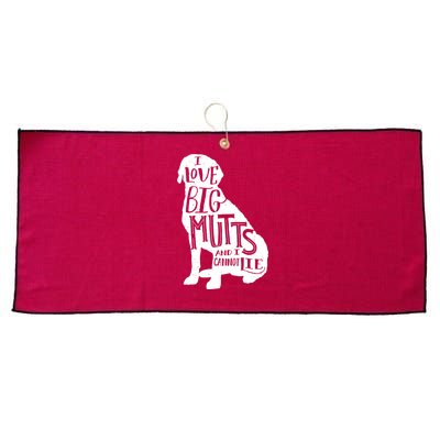 Like Big Mutts and I Cannot Lie Large Microfiber Waffle Golf Towel