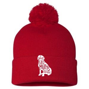 Like Big Mutts and I Cannot Lie Pom Pom 12in Knit Beanie