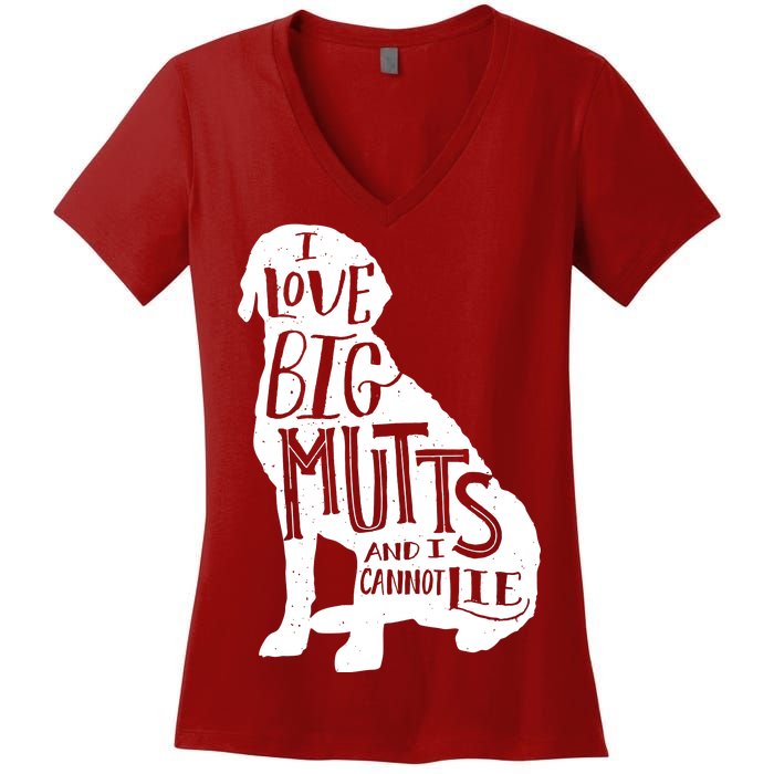 Like Big Mutts and I Cannot Lie Women's V-Neck T-Shirt