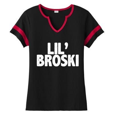 lil' broski Ladies Halftime Notch Neck Tee