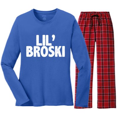 lil' broski Women's Long Sleeve Flannel Pajama Set 