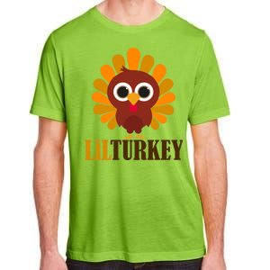 Lil Turkey Cute Thanksgiving  Adult ChromaSoft Performance T-Shirt