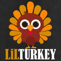 Lil Turkey Cute Thanksgiving  7 Panel Mesh Trucker Snapback Hat
