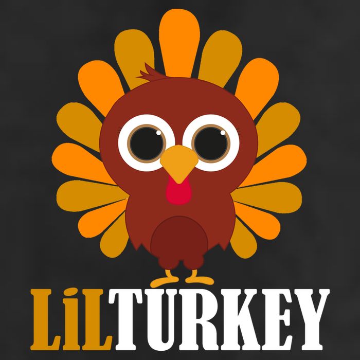 Lil Turkey Cute Thanksgiving  7 Panel Mesh Trucker Snapback Hat