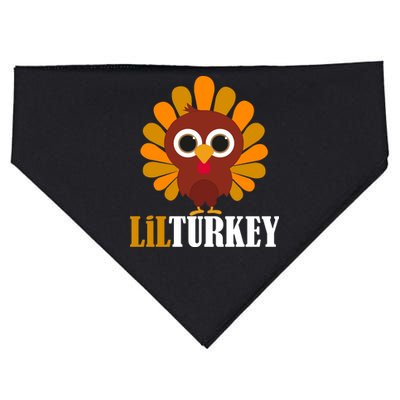 Lil Turkey Cute Thanksgiving  USA-Made Doggie Bandana