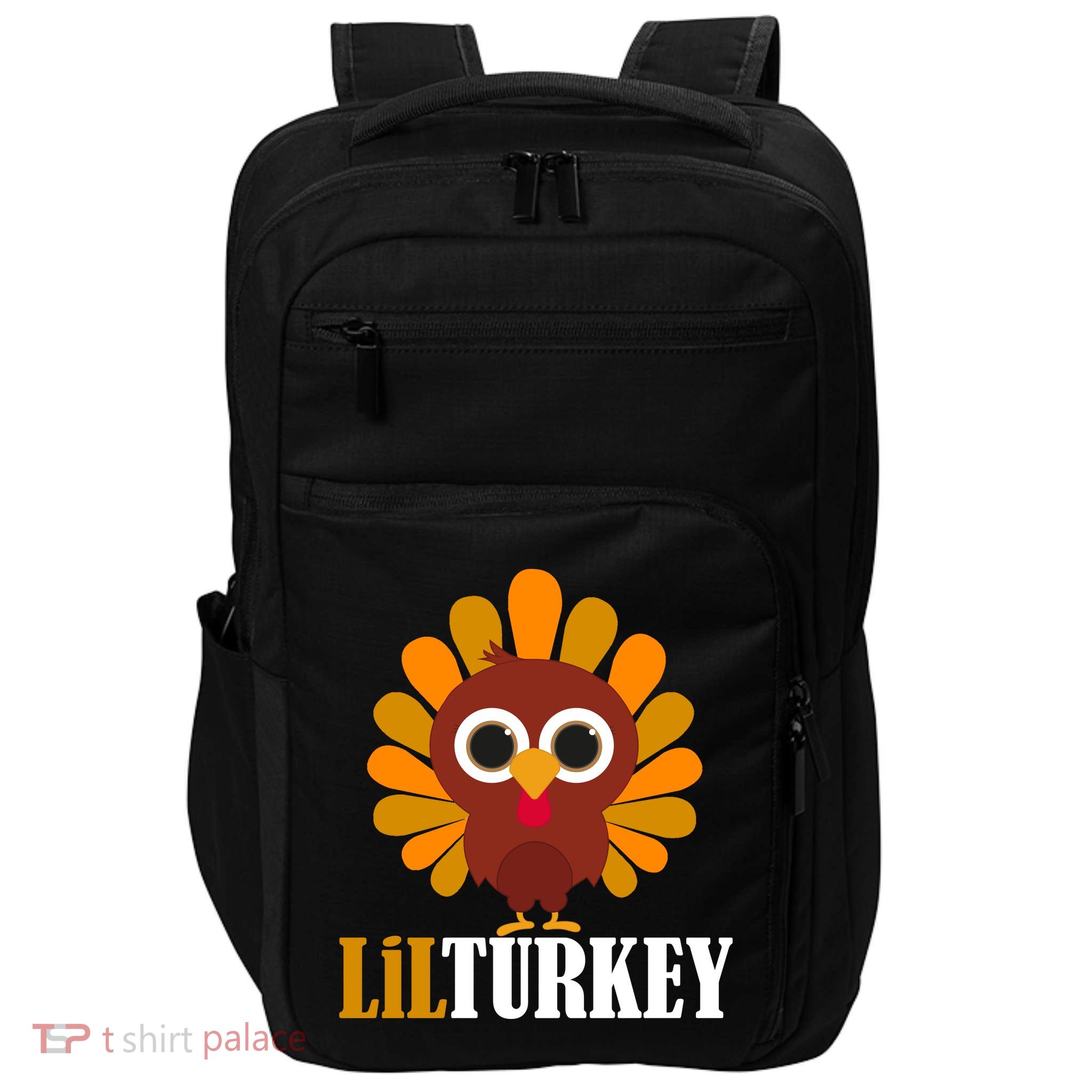 Lil Turkey Cute Thanksgiving  Impact Tech Backpack