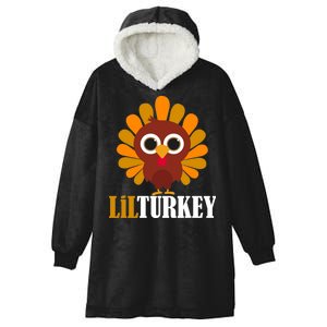 Lil Turkey Cute Thanksgiving  Hooded Wearable Blanket