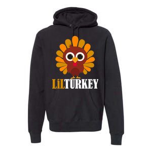 Lil Turkey Cute Thanksgiving  Premium Hoodie