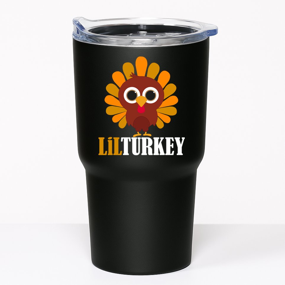 Lil Turkey Cute Thanksgiving  Tumbler
