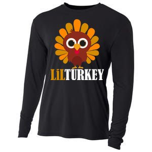 Lil Turkey Cute Thanksgiving  Cooling Performance Long Sleeve Crew