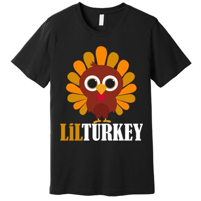 Lil Turkey Cute Thanksgiving  Premium T-Shirt