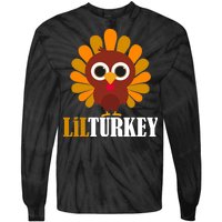 Lil Turkey Cute Thanksgiving  Tie-Dye Long Sleeve Shirt