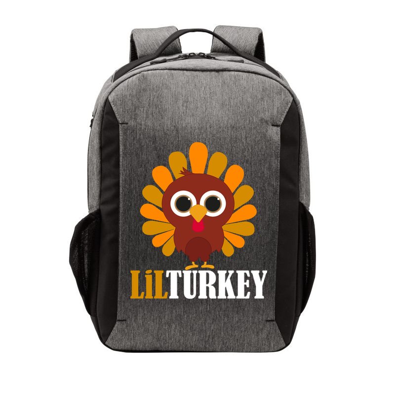 Lil Turkey Cute Thanksgiving  Vector Backpack