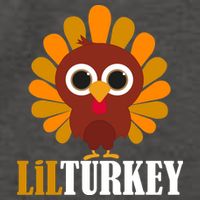 Lil Turkey Cute Thanksgiving  Vector Backpack