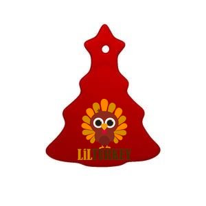 Lil Turkey Cute Thanksgiving  Ceramic Tree Ornament