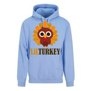 Lil Turkey Cute Thanksgiving  Unisex Surf Hoodie