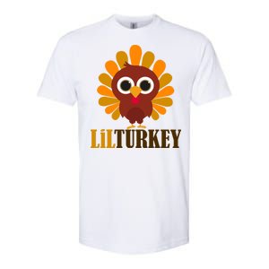 Lil Turkey Cute Thanksgiving  Softstyle CVC T-Shirt