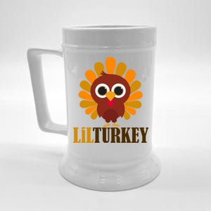 Lil Turkey Cute Thanksgiving  Beer Stein