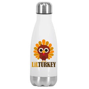 Lil Turkey Cute Thanksgiving  Stainless Steel Insulated Water Bottle