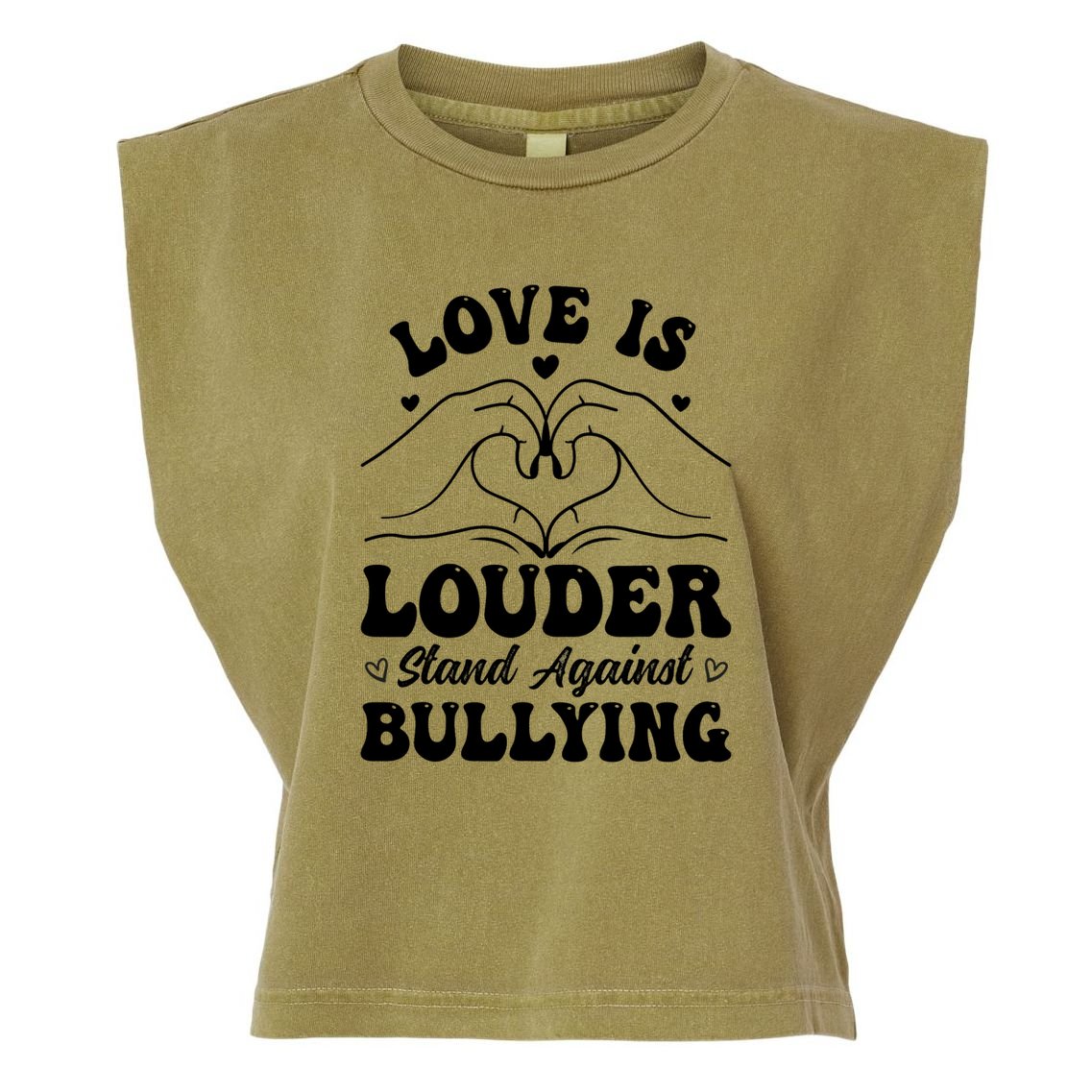 Love Is Louder Anti Bullying Kids Unity Day Orange Be Kind Garment-Dyed Women's Muscle Tee