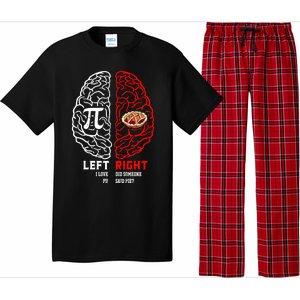 Left I Love Pi Right Did Someone Say Pie Meaningful Gift Pi Day Cool Gift Pajama Set