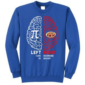 Left I Love Pi Right Did Someone Say Pie Meaningful Gift Pi Day Cool Gift Sweatshirt