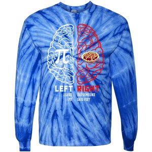 Left I Love Pi Right Did Someone Say Pie Meaningful Gift Pi Day Cool Gift Tie-Dye Long Sleeve Shirt